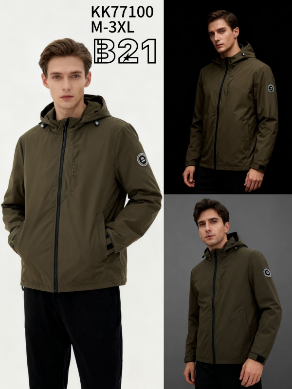 Kurtka męska cienka Roz M-3XL, 1 Kolor Paczka 5 szt 1